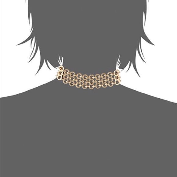 steve madden // suede chain link choker - Picture 2 of 5